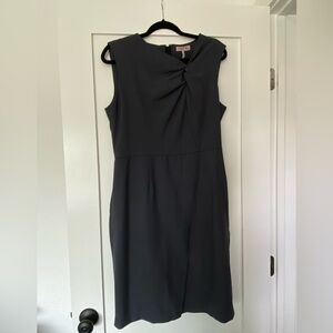 Rebecca Taylor Tailored Garbine Slate Gray Suiting Dress